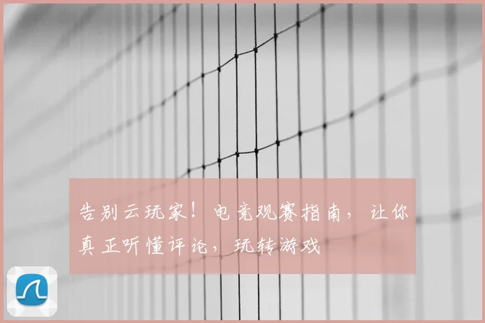 告别云玩家!电竞观赛指南,让你真正听懂评论,玩转游戏